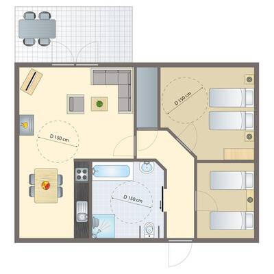 4-persoons bungalow - Extra toegankelijk