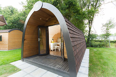 Kleine Hütte vom Typ Leistert im Ferienpark Buitenhof de Leistert