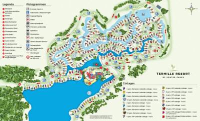 Parkplan fon Center Parcs Terhills Resort