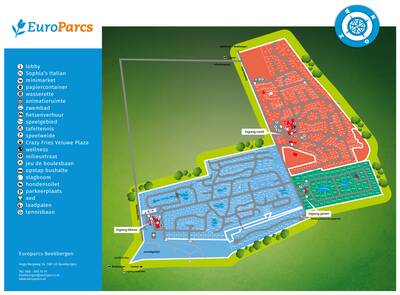 Parkplan EuroParcs Beekbergen