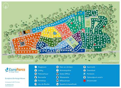 Parkplan EuroParcs De Hooge Veluwe