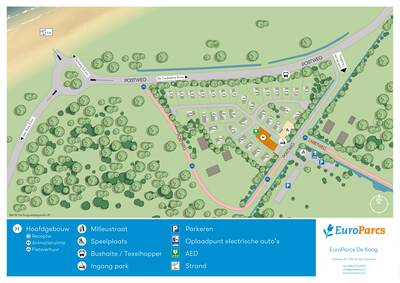 Parkplan EuroParcs De Koog