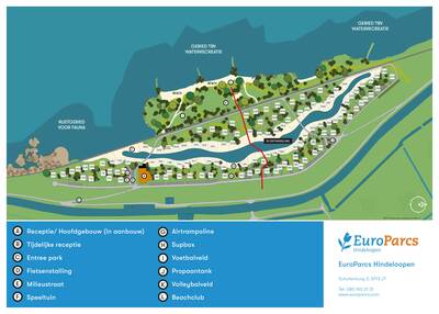 Parkplan EuroParcs Hindeloopen