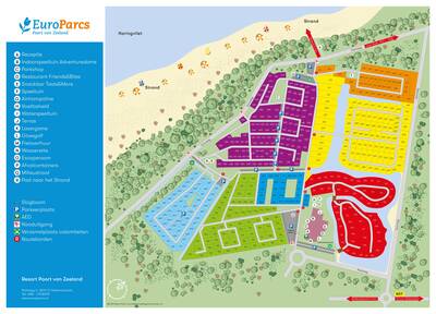 Parkplan EuroParcs Poort van Zeeland