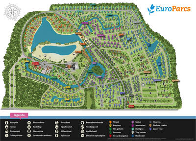 Parkplan EuroParcs de Zanding