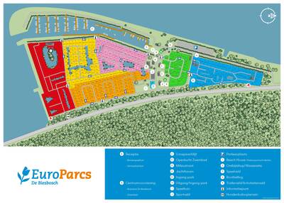 Parkplan Europarcs EuroParcs De Biesbosch