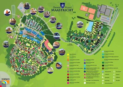 Parkplan / Lageplan Dormio Resort Maastricht