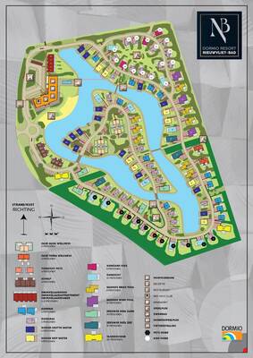 Parkplan / Lageplan Dormio Resort Nieuwvliet-Bad