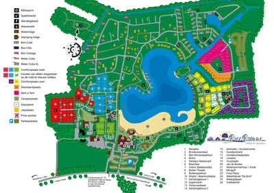 Parkplan / Lageplan Ferienpark BreeBronne