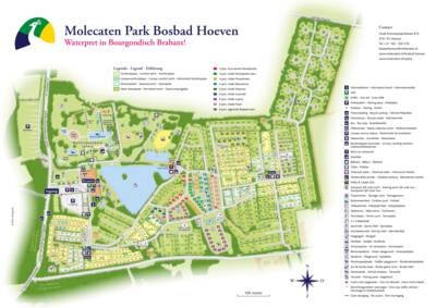 Parkplan Lageplan Molecaten Bosbad Hoeven