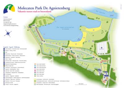Parkplan / Lageplan Molecaten Park De Agnietenberg