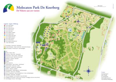 Parkplan / Lageplan Molecaten Park De Koerberg