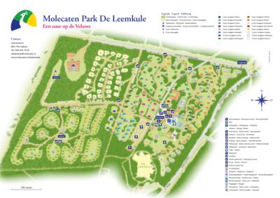 Parkplan / Lageplan Molecaten Park De Leemkule