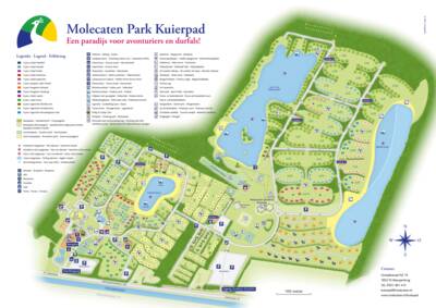 Parkplan / Lageplan Molecaten Park Kuierpad