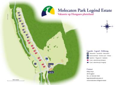 Parkplan / Lageplan Molecaten Park Legénd Estate