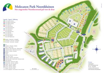 Parkplan / Lageplan Molecaten Park Noordduinen