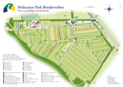 Parkplan / Lageplan Molecaten Park Rondeweibos