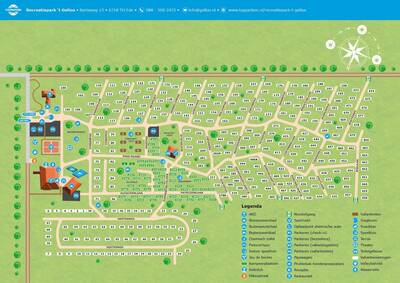 Parkplan / Lageplan Topparken Ferienpark 't Gelloo