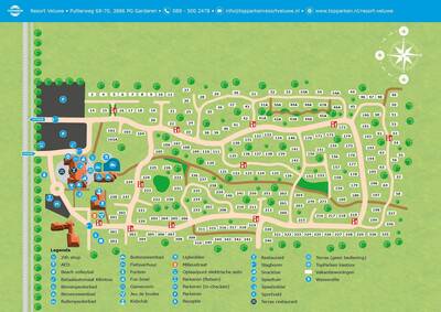 Parkplan / Lageplan Topparken Resort Veluwe