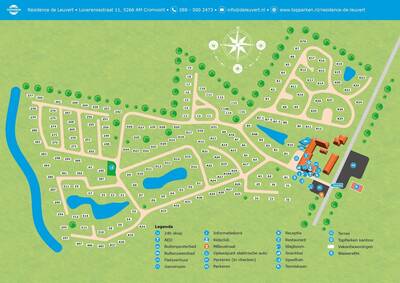 Parkplan / Lageplan Topparken Résidence De Leuvert