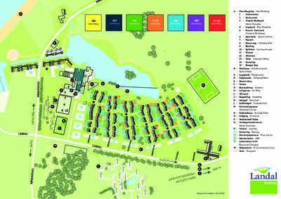 Parkplan Landal Ferienhäuser Rønbjerg