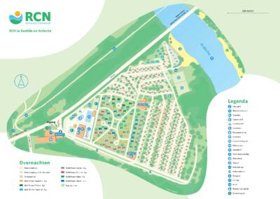 Parkplan RCN La Bastide en Ardèche