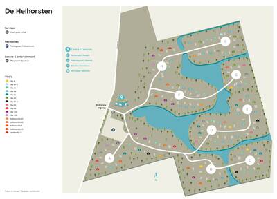 Parkplan Roompot De Heihorsten