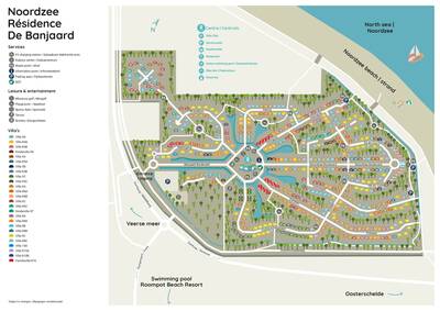 Parkplan Roompot Noordzee Résidence De Banjaard