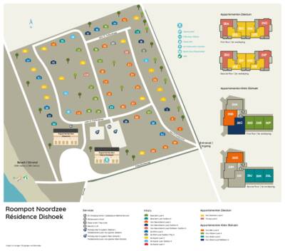 Parkplan Roompot Noordzee Résidence Dishoek