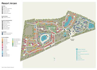 Parkplan Roompot Resort Arcen