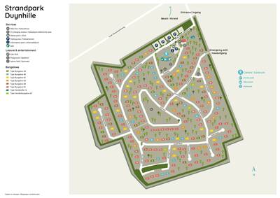 Parkplan Roompot Strandpark Duynhille