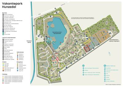 Parkplan Roompot Vakantiepark Hunzedal