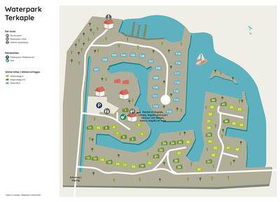 Parkplan Roompot Waterpark Terkaple