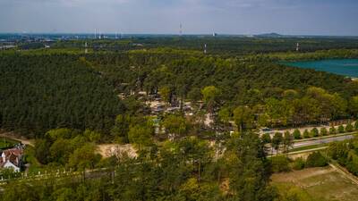 Luftaufnahme des Ferienparks EuroParcs Hoge Kempen