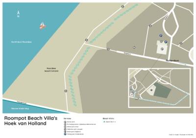 Parkplan Beach Villa’s Hoek van Holland