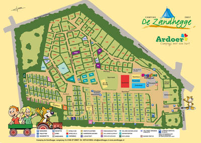 Parkplan Camping De Zandhegge