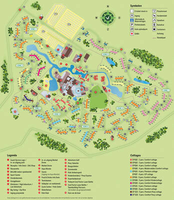 Parkplan centerparcs Erperheide