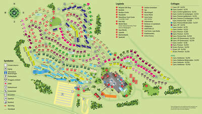 Parkplan centerparcs Park Hochsauerland