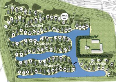 Parkplan De Groote Duynen zandvillas