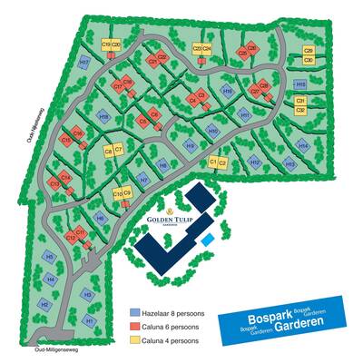 Parkplan Droompark Bospark Garderen