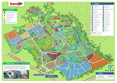 Plattegrond vakantiepark Duinrell