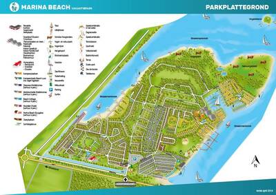 Parkplan oostappen Marina Beach