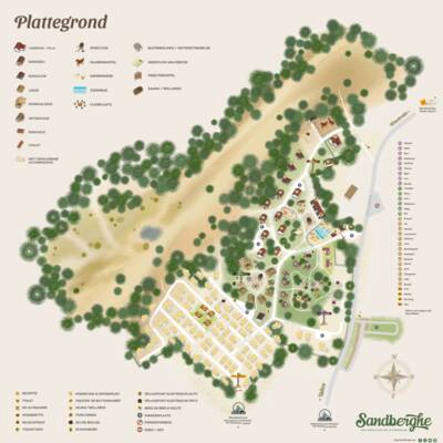 Parkplan / Lageplan Sandberghe