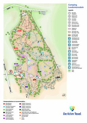 Parkplan Texelcamping Loodsmansduin