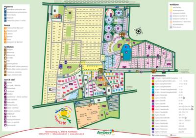 Parkplan vakantiepark Ackersate