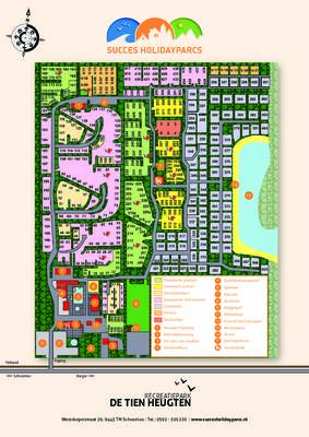 Parkplan vakantiepark De Tien Heugten