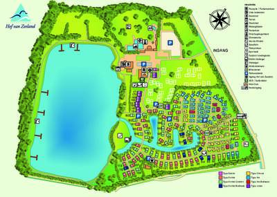 Plattegrond Vakantiepark Hof van Zeeland