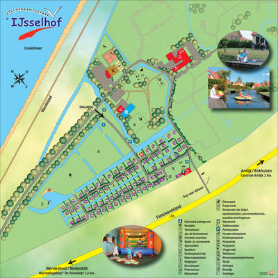 Parkplan Villavakantiepark IJsselhof