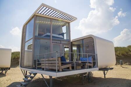 Übernachten Sie am Strand in einem Strandhaus auf Camping Zonneweelde