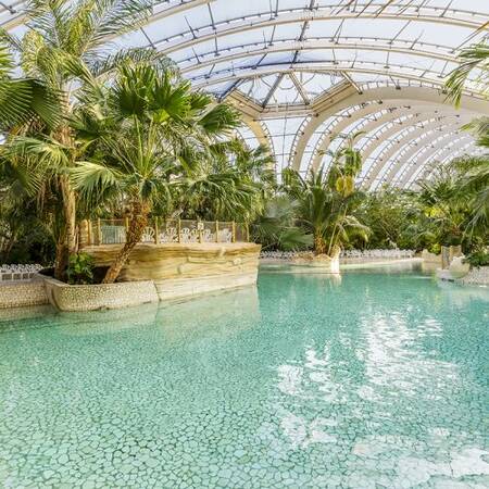Das subtropische Schwimmbad Aqua Mundo von Center Parcs Les Trois Forêts hat auch ein Wellenbad